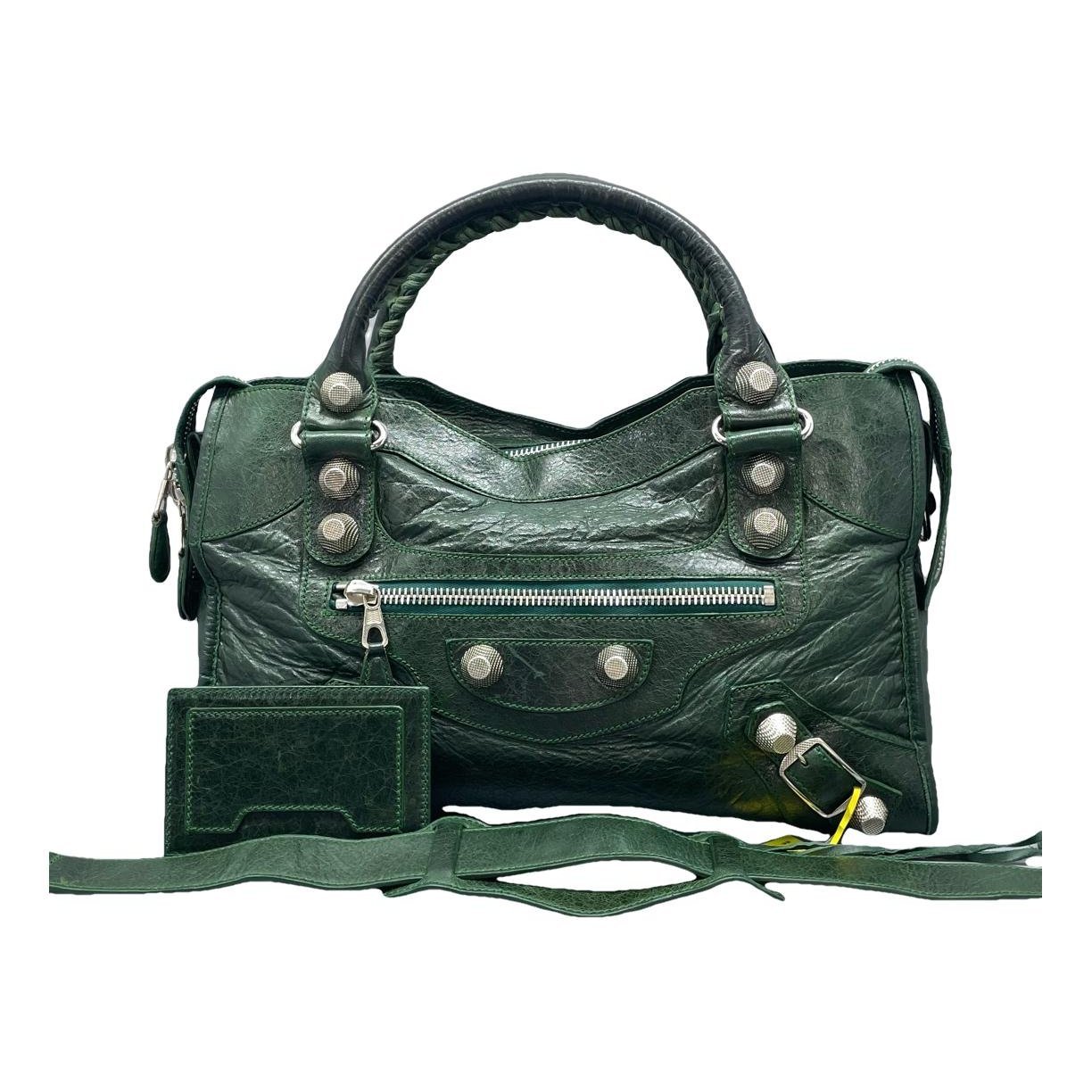 Classic Metalic leather handbag