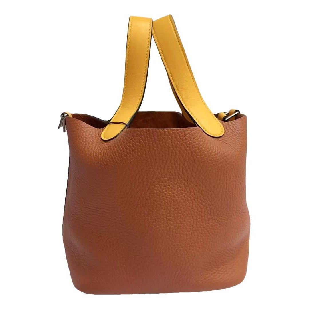 Picotin leather handbag