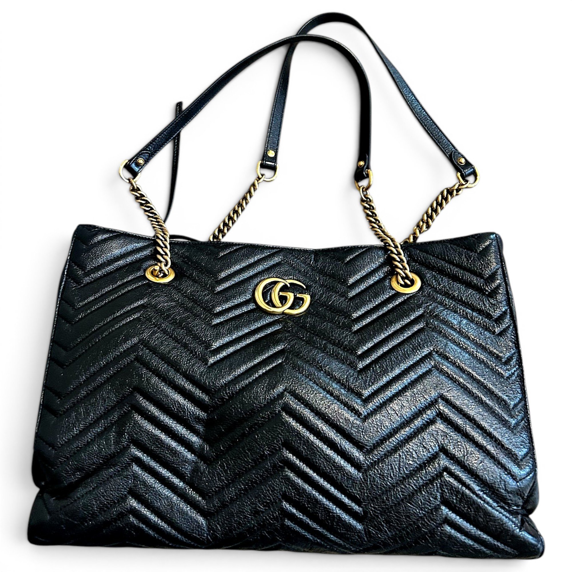 Leather tote