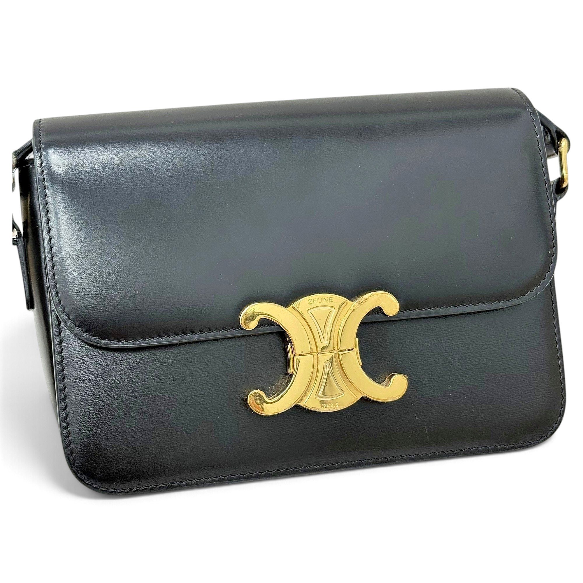 Triomphe leather handbag