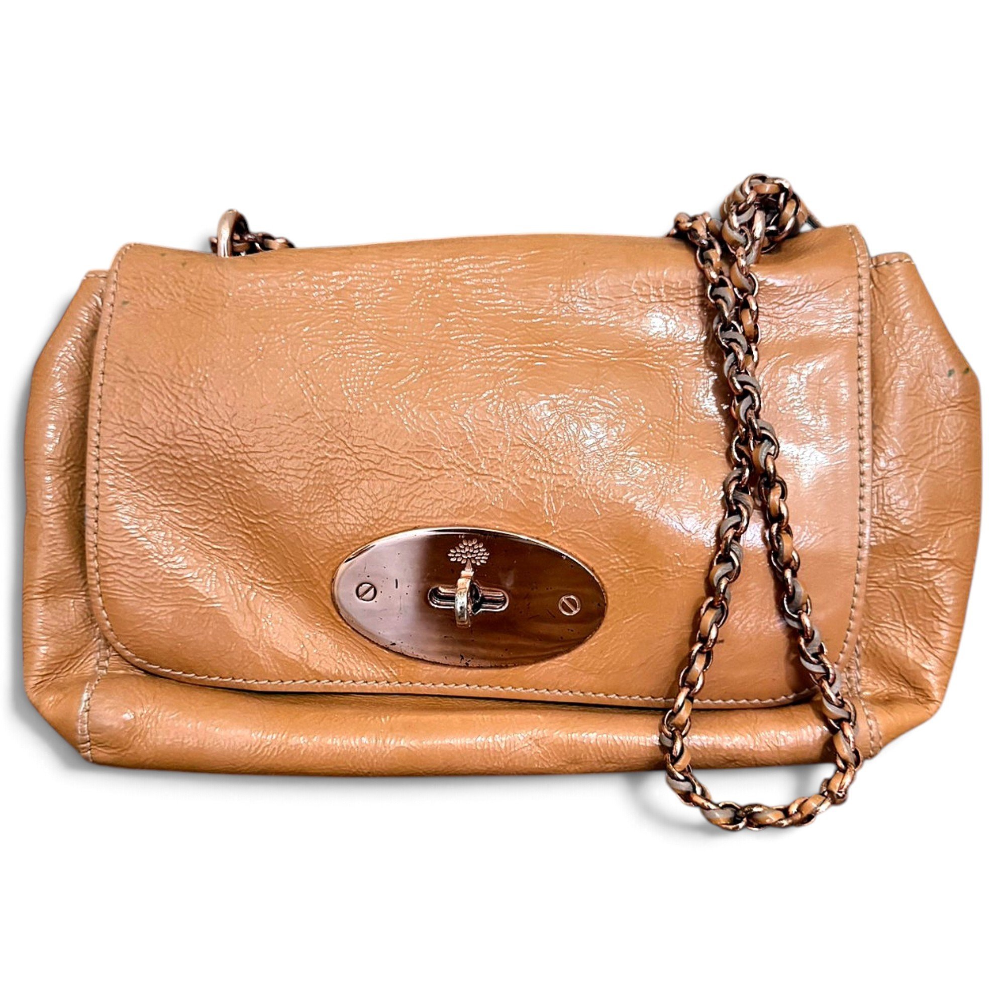 Mulberry Lily patent leather handbag