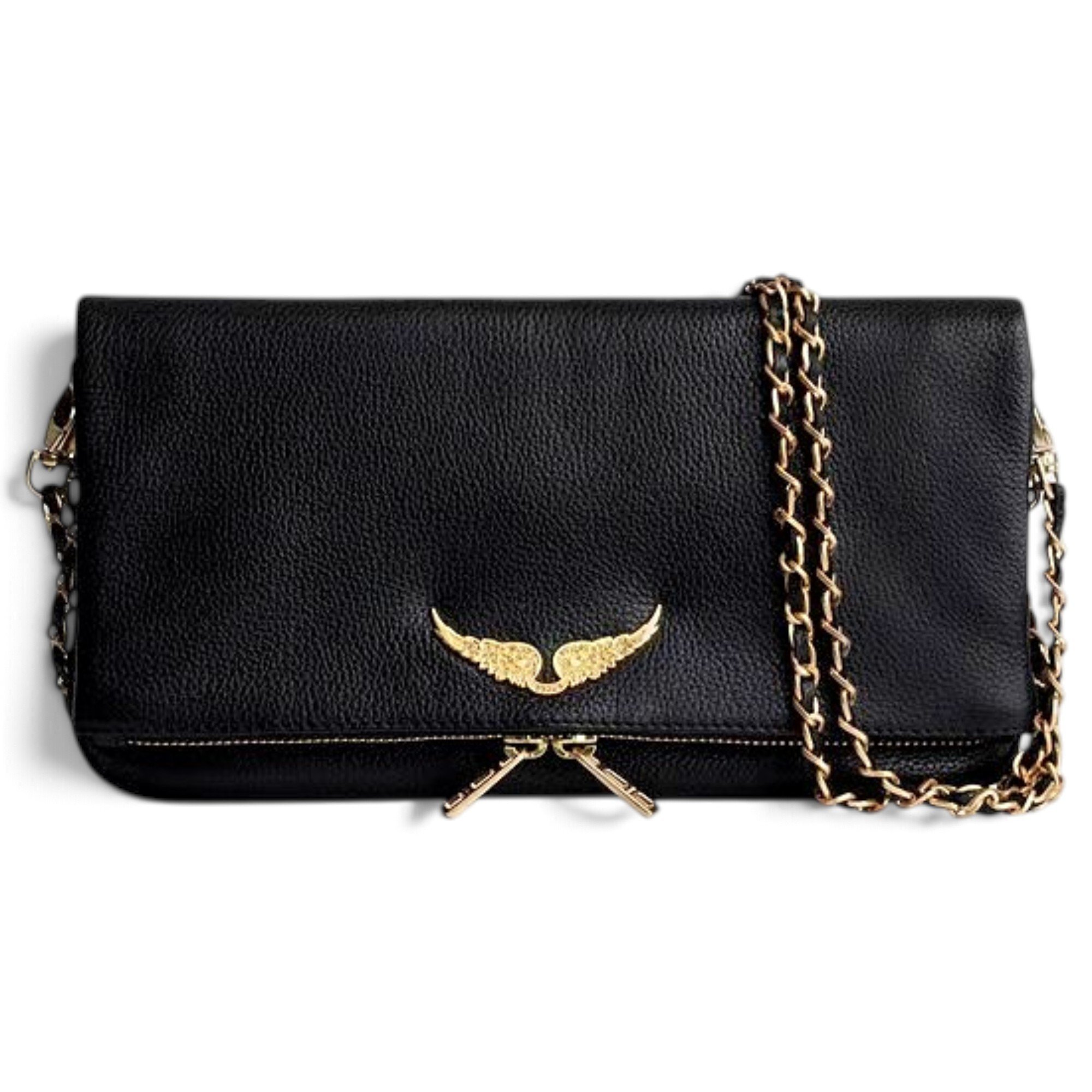 Rock leather crossbody bag