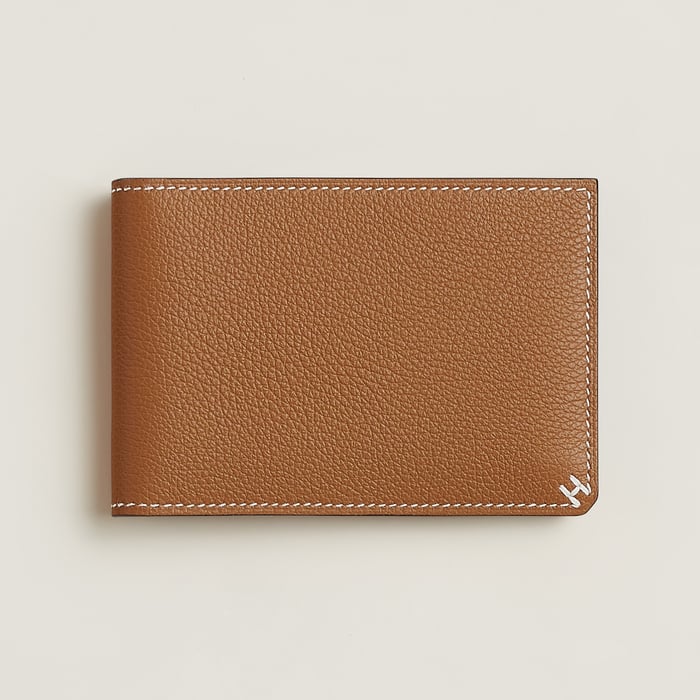 Gold H Sellier Card Holder