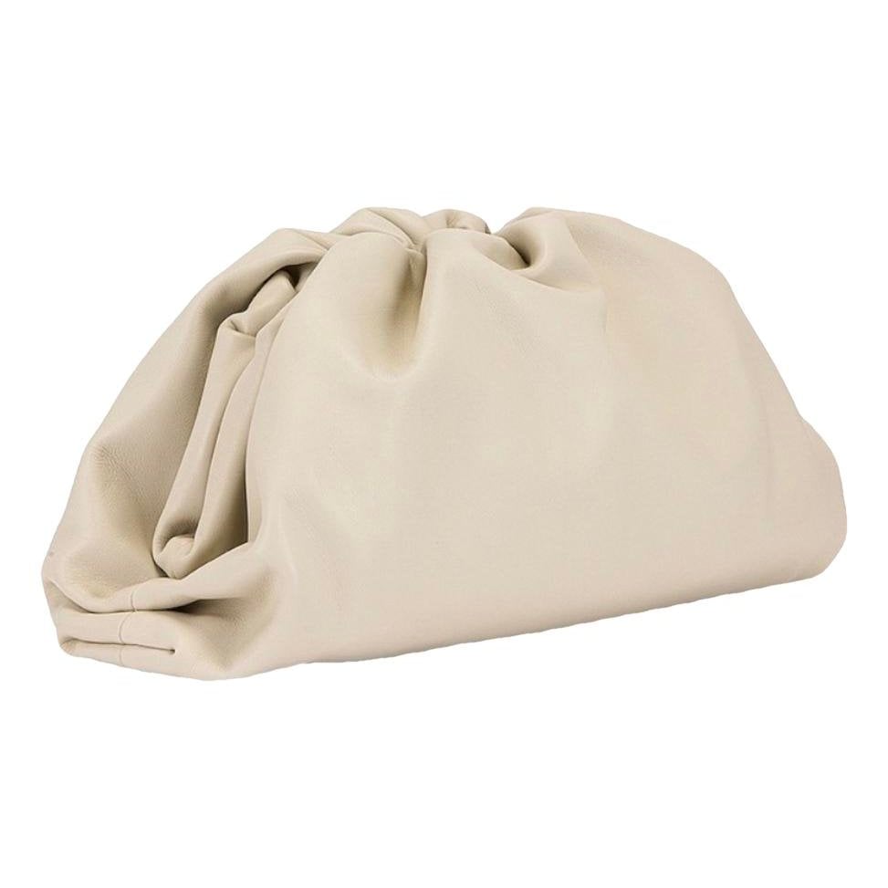 Pouch leather clutch bag