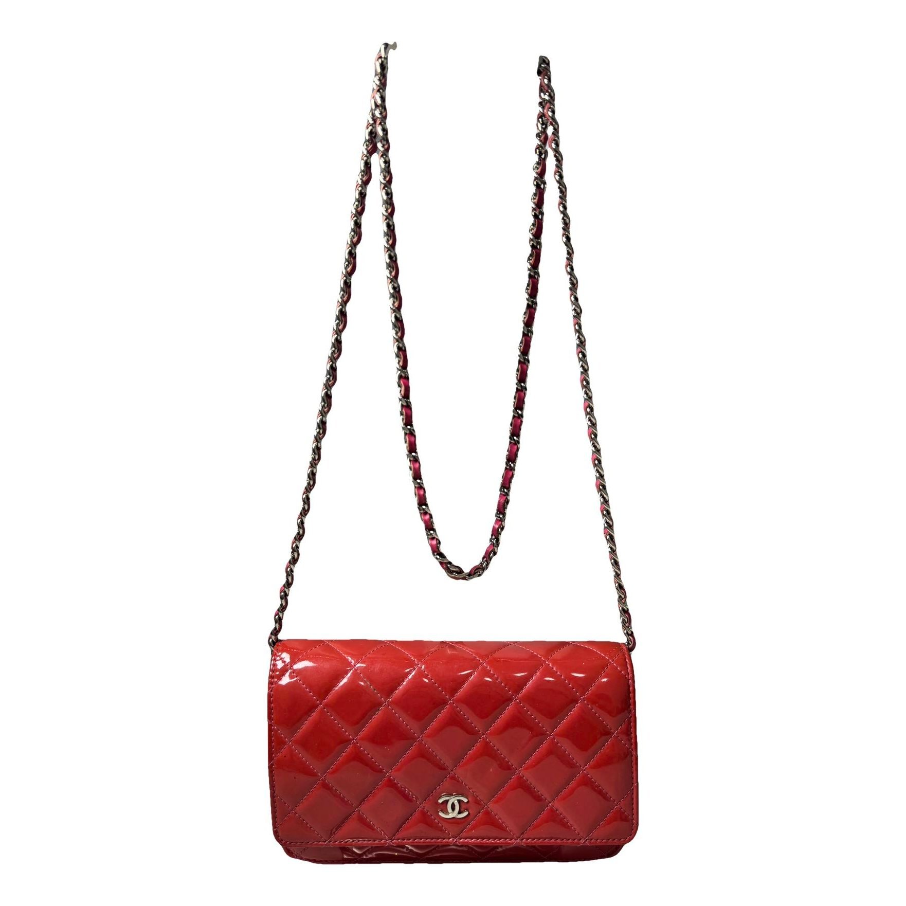 Wallet On Chain Timeless/Classique patent leather crossbody bag