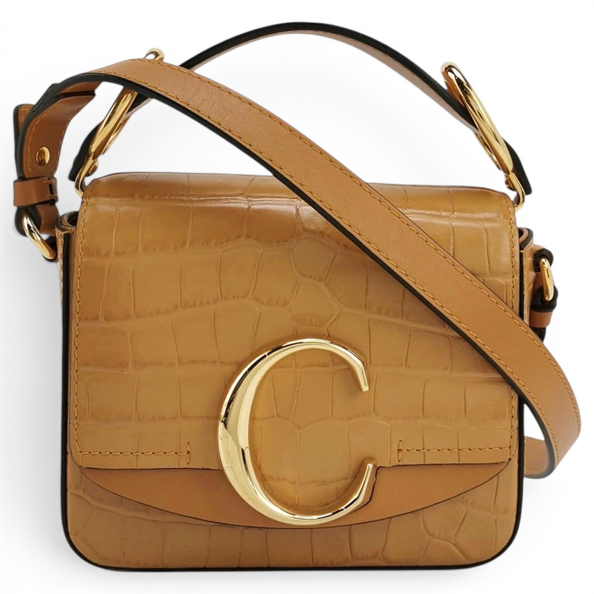 C leather handbag