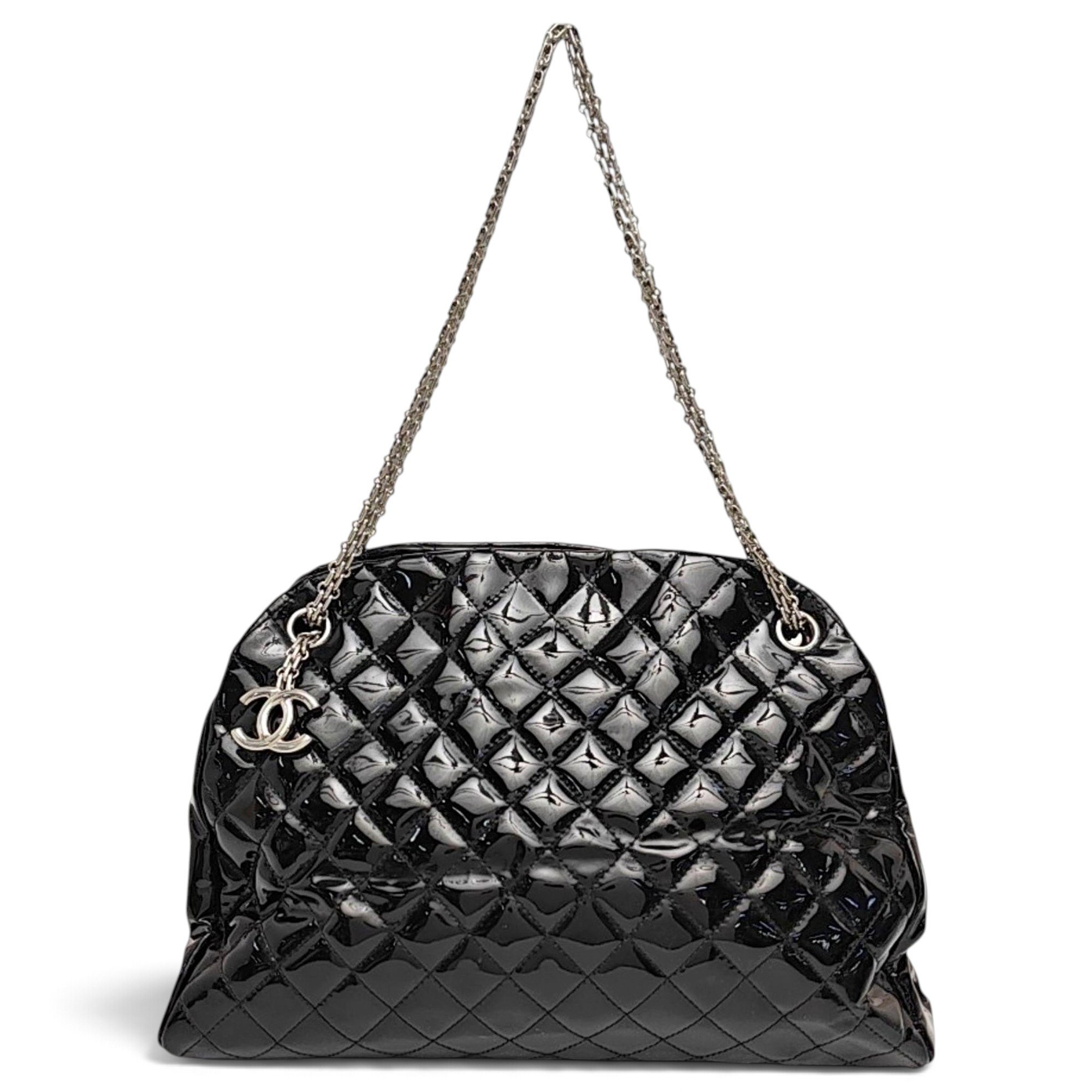 Mademoiselle patent leather handbag