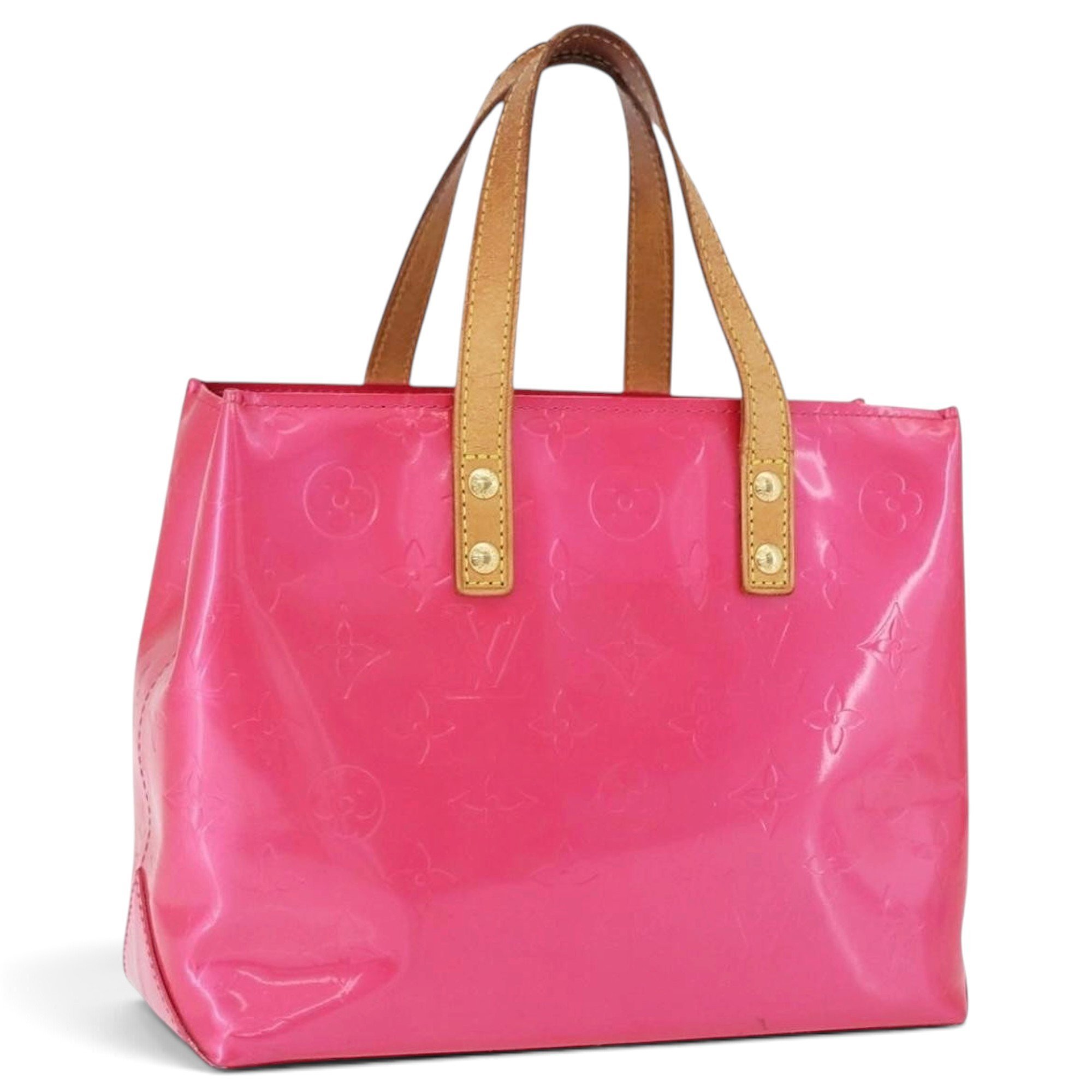 Reade patent leather handbag
