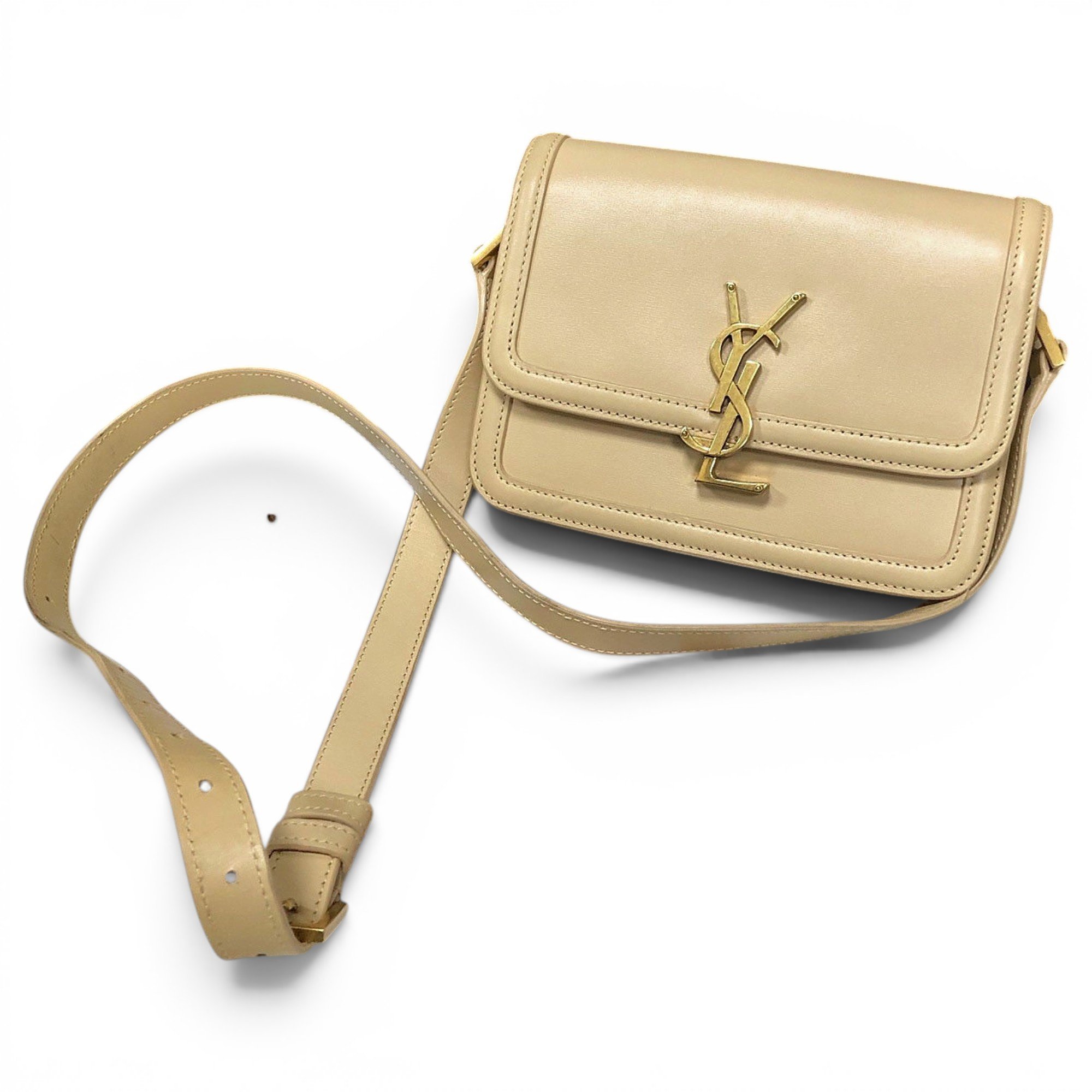 Solférino leather handbag
