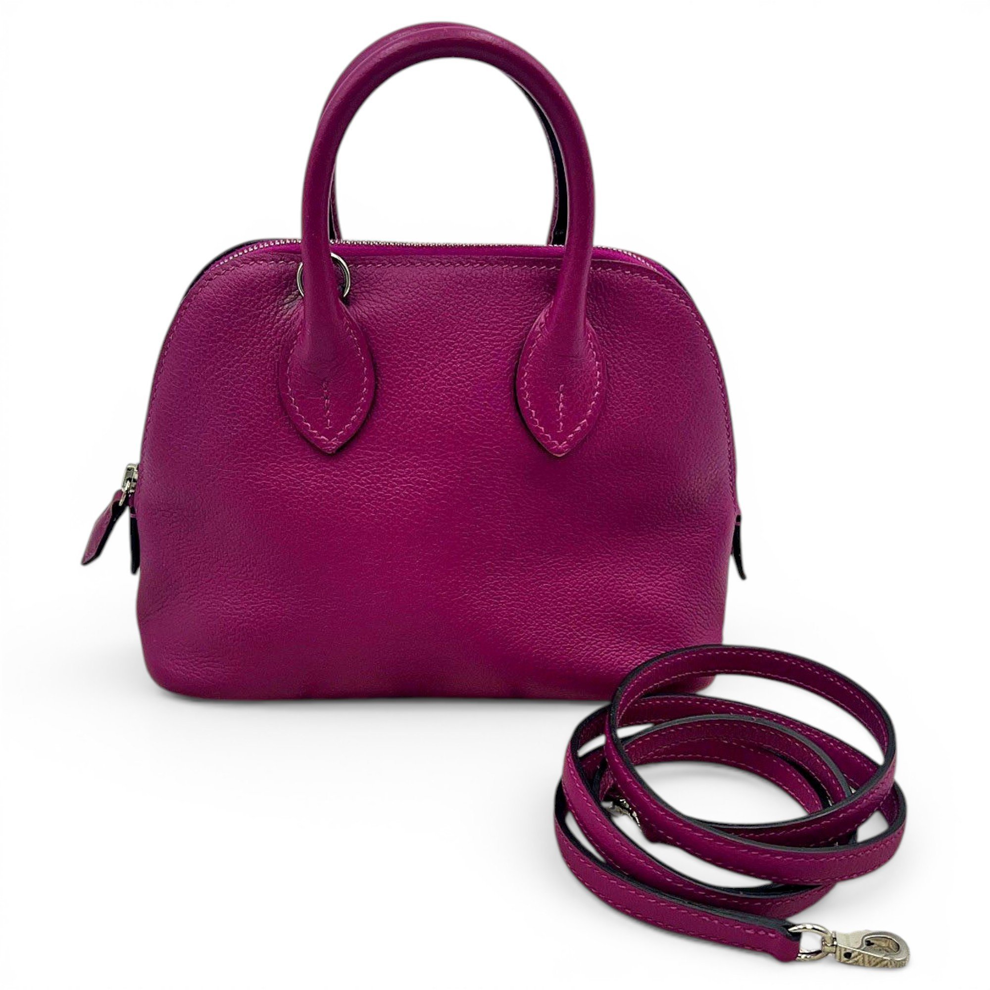 Hermes Bolide Handbag Violet Swift Leather