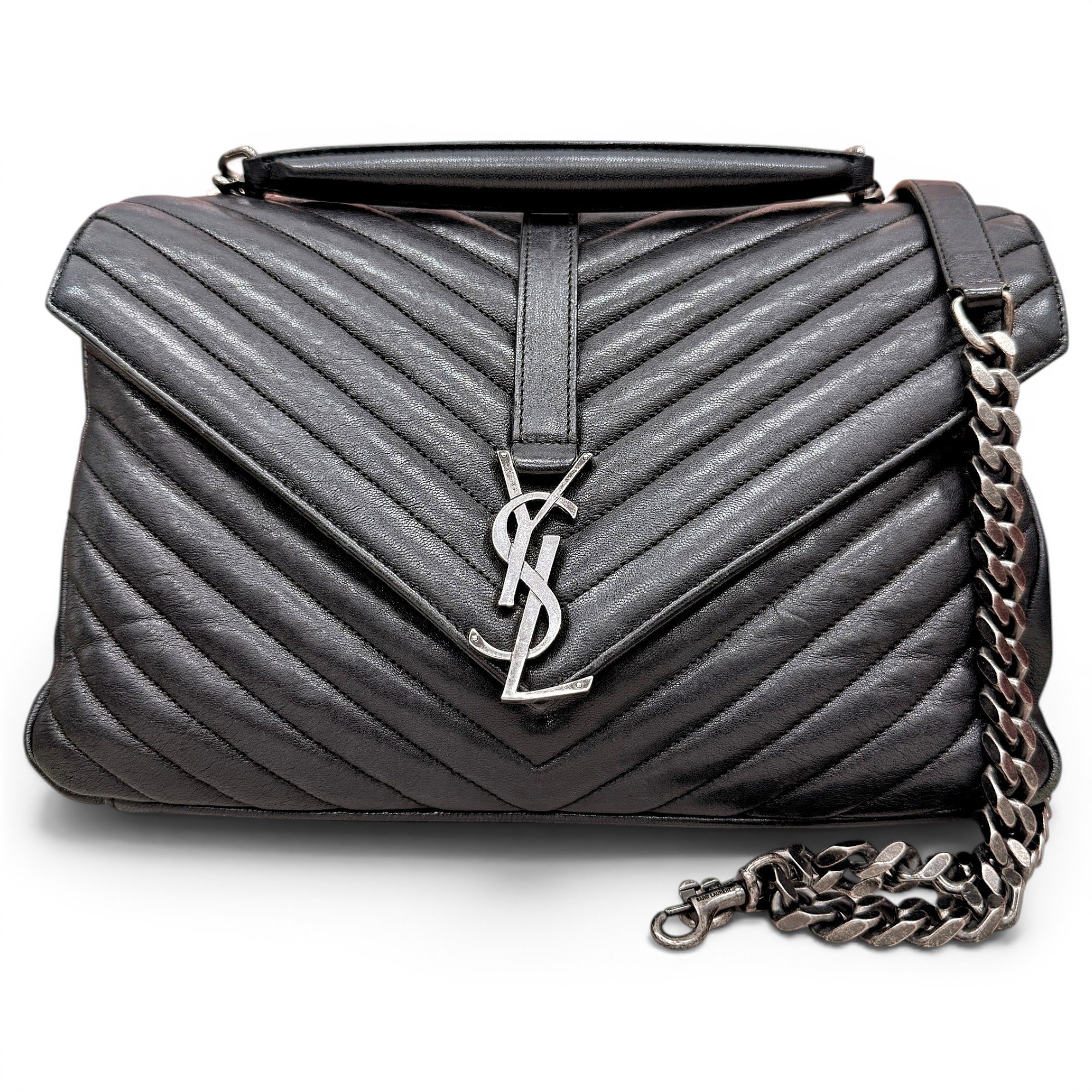 Collége monogramme leather handbag