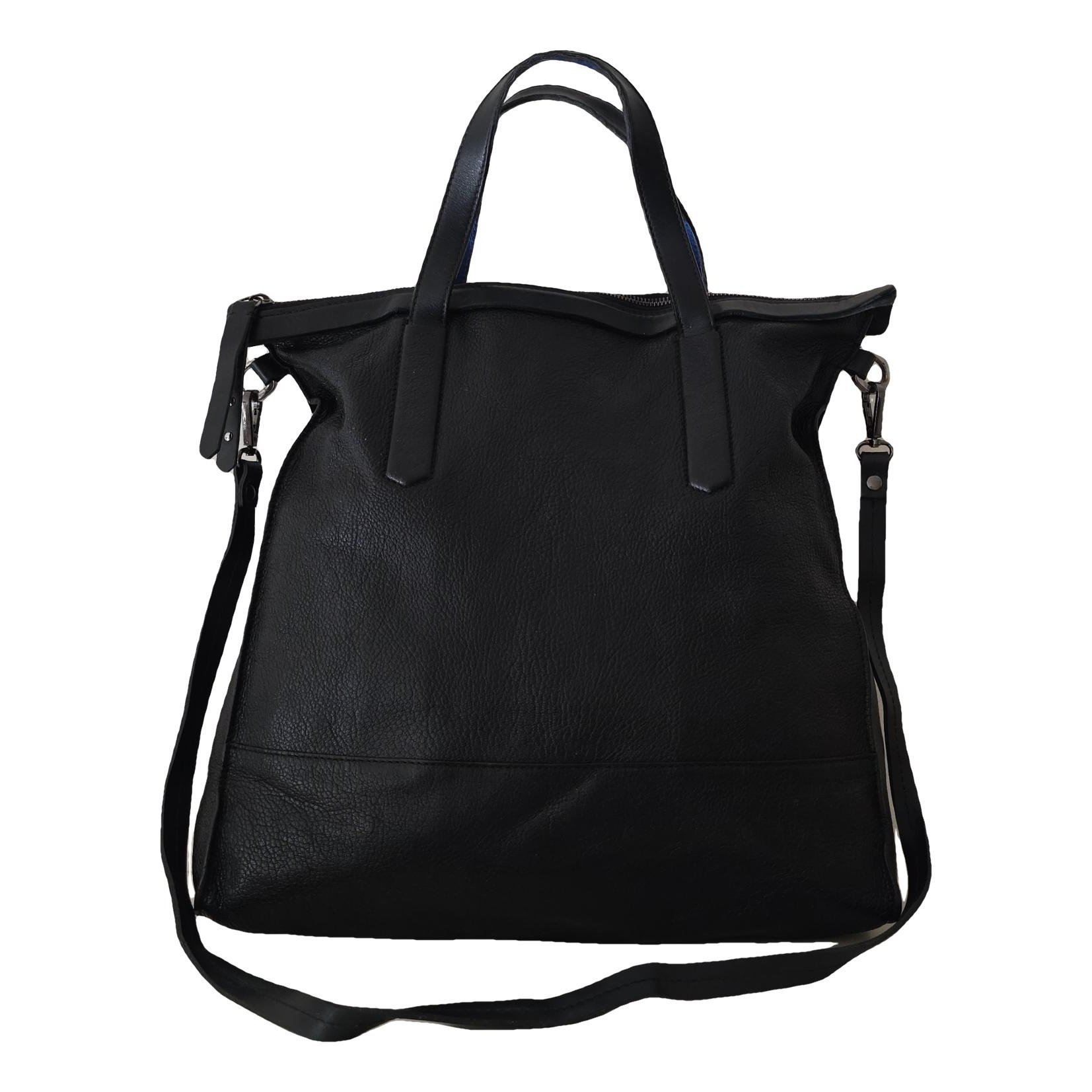 Leather tote