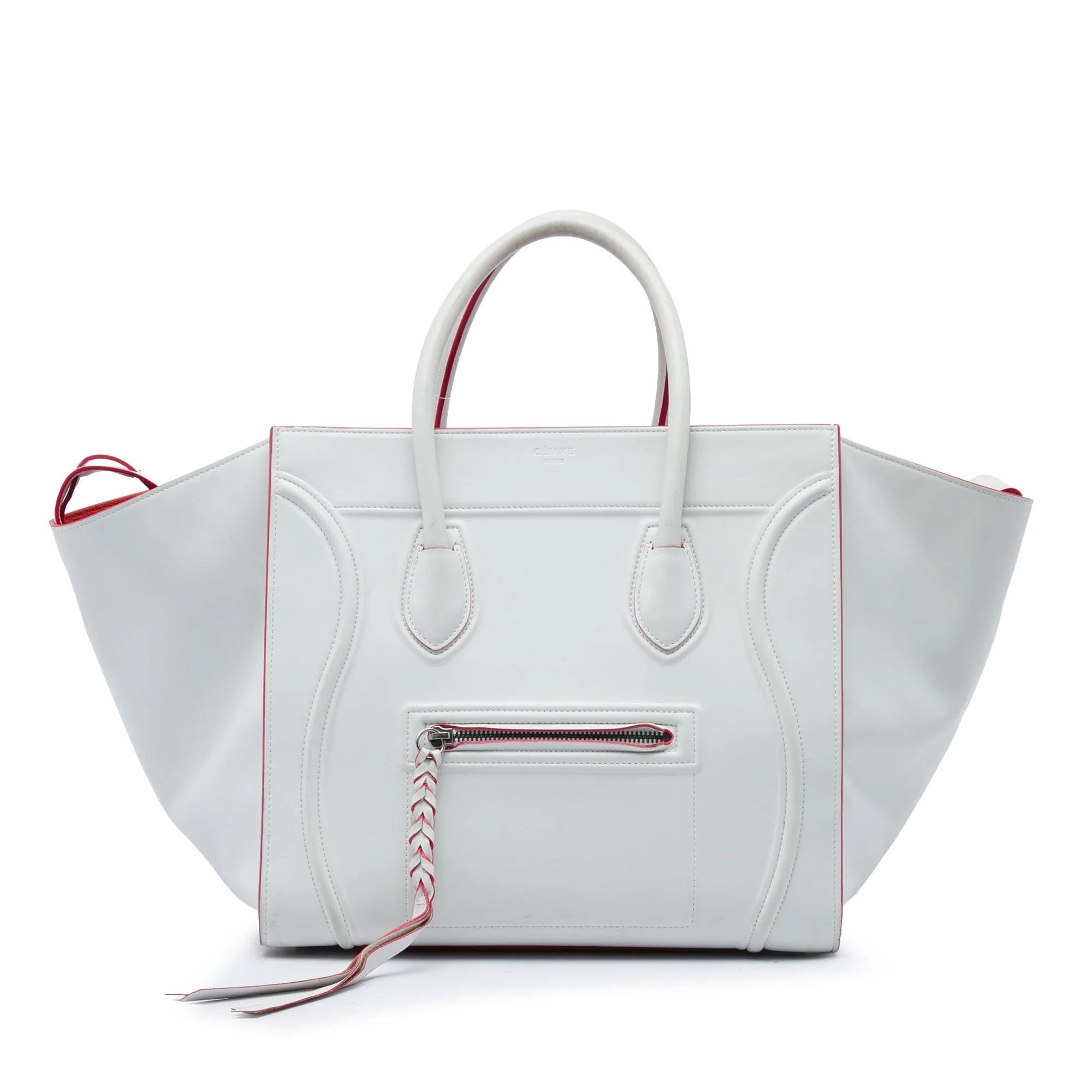 Luggage pony-style calfskin handbag