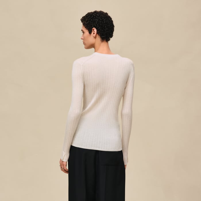 Blanc Naturel Long-sleeve Sweater