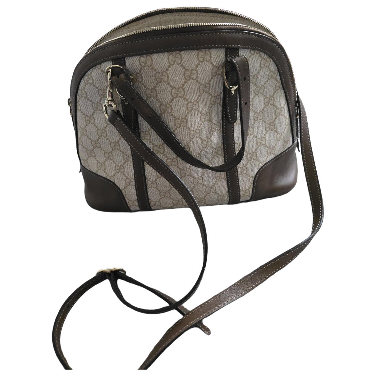 Ophidia Dome leather handbag
