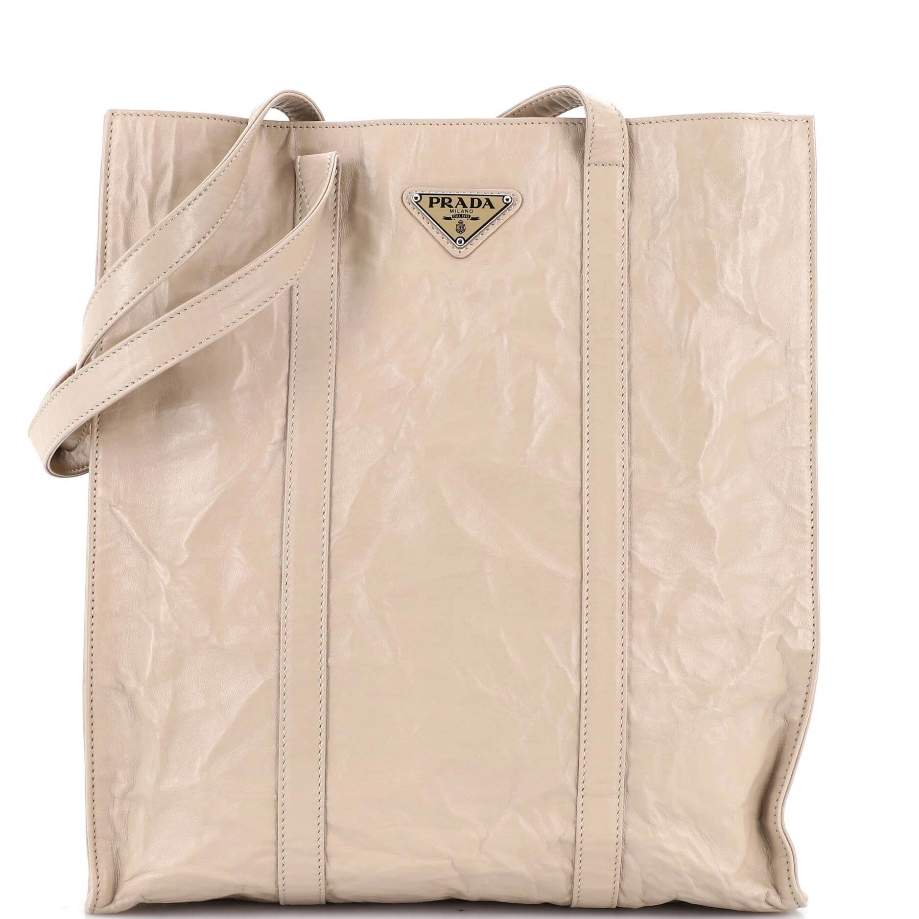 Leather tote