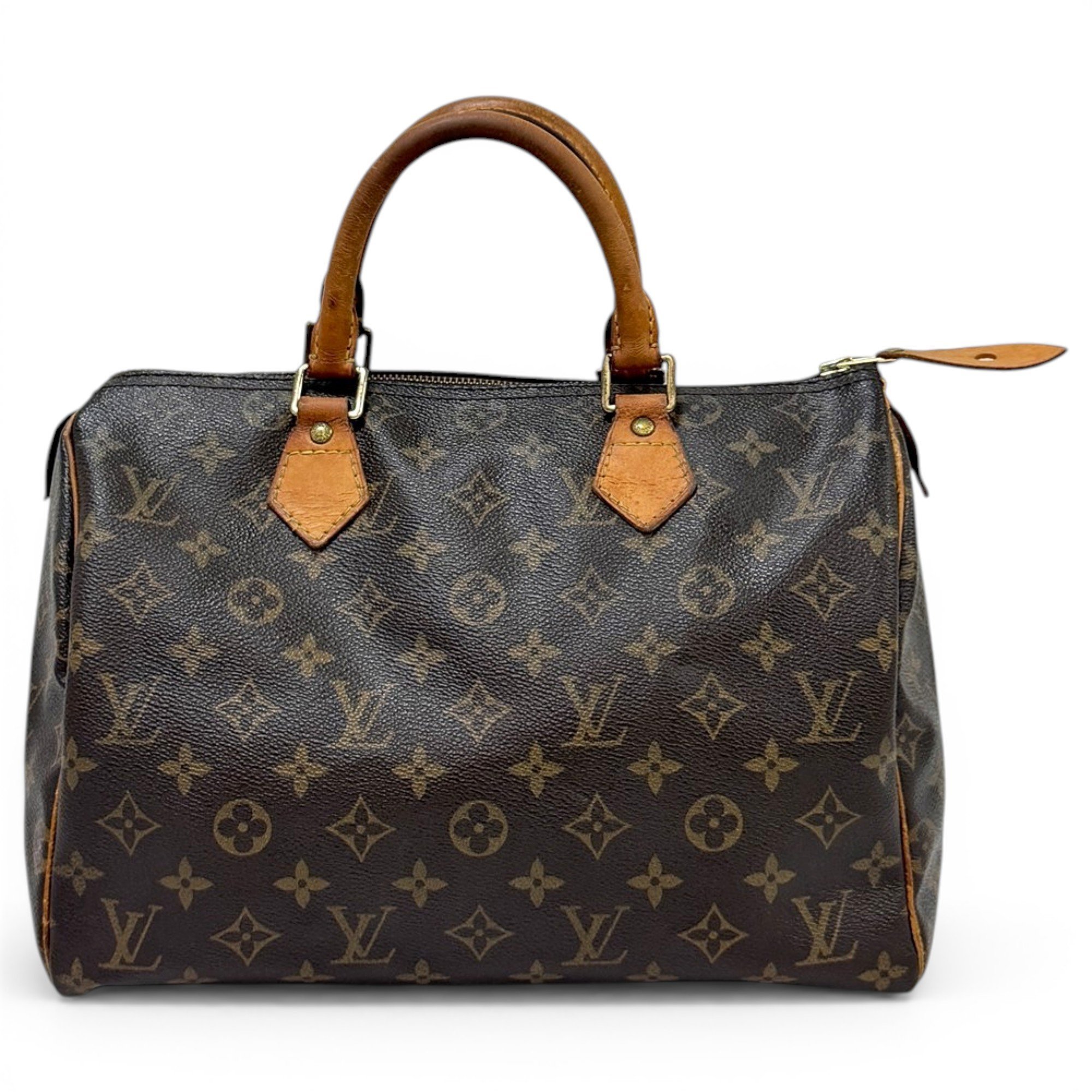 Speedy leather handbag