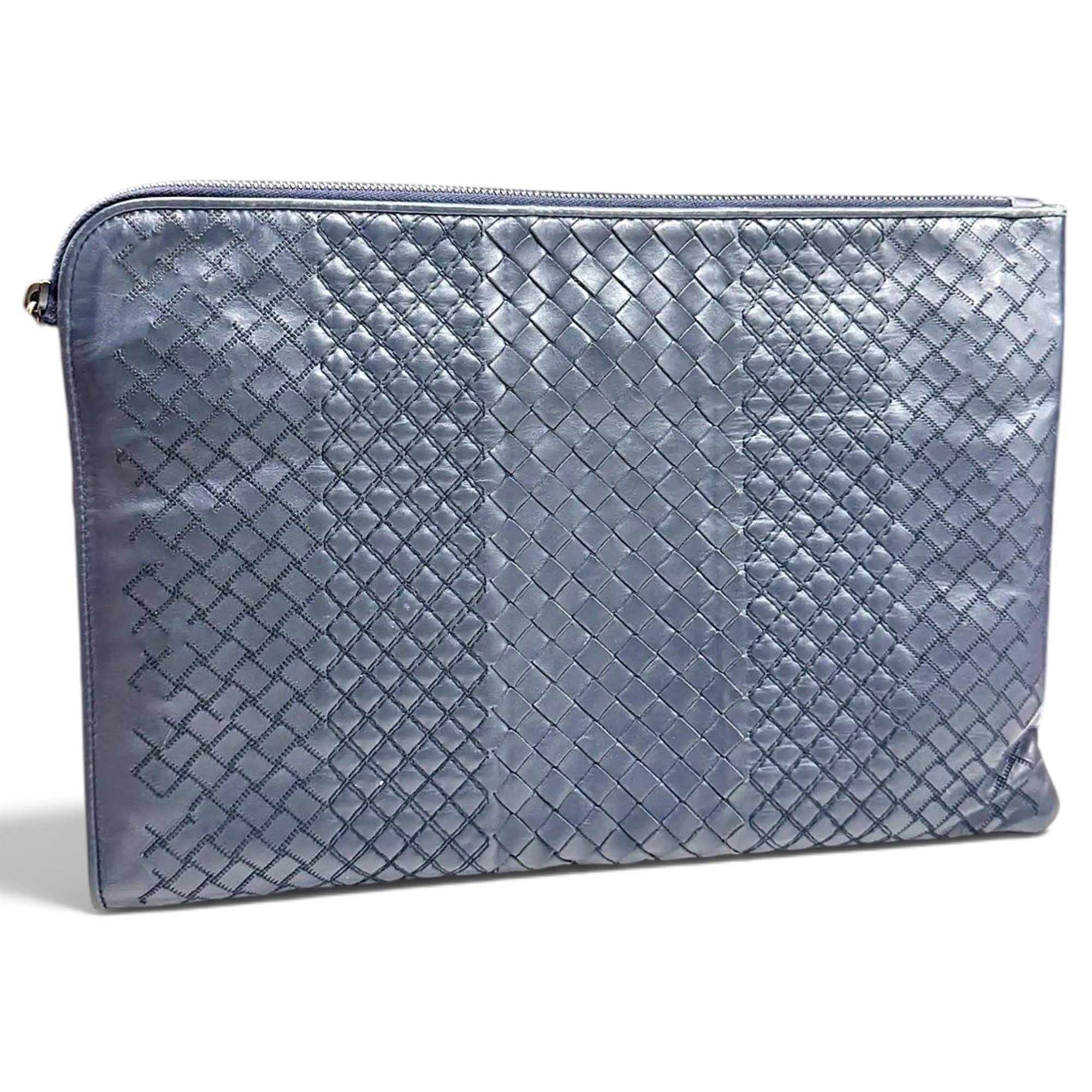 Leather clutch bag