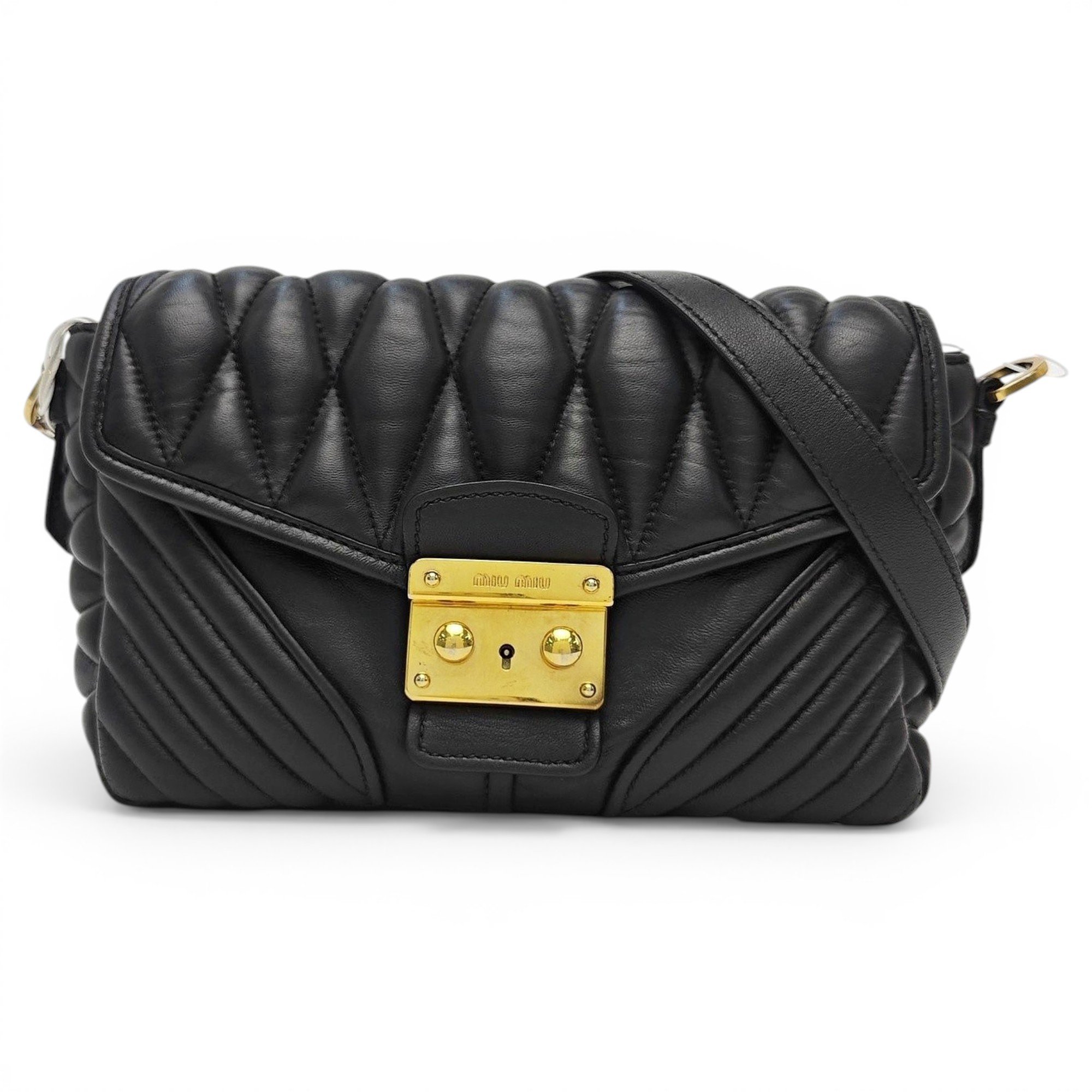 Miu Confidential leather handbag