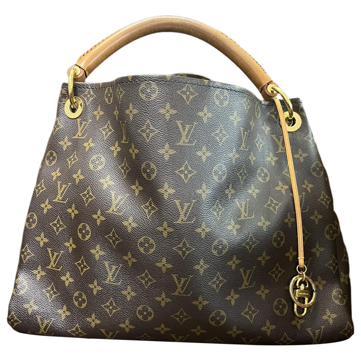Artsy leather handbag