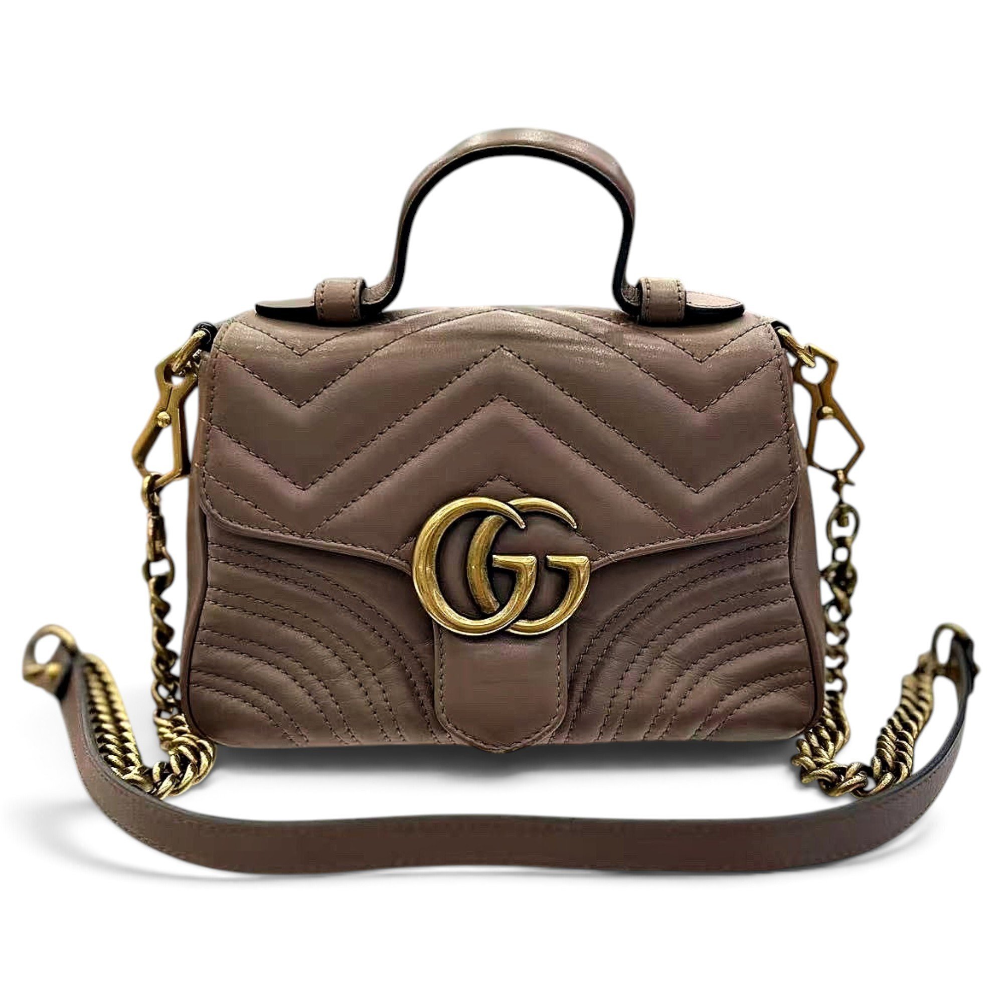 GG Marmont Flap leather handbag