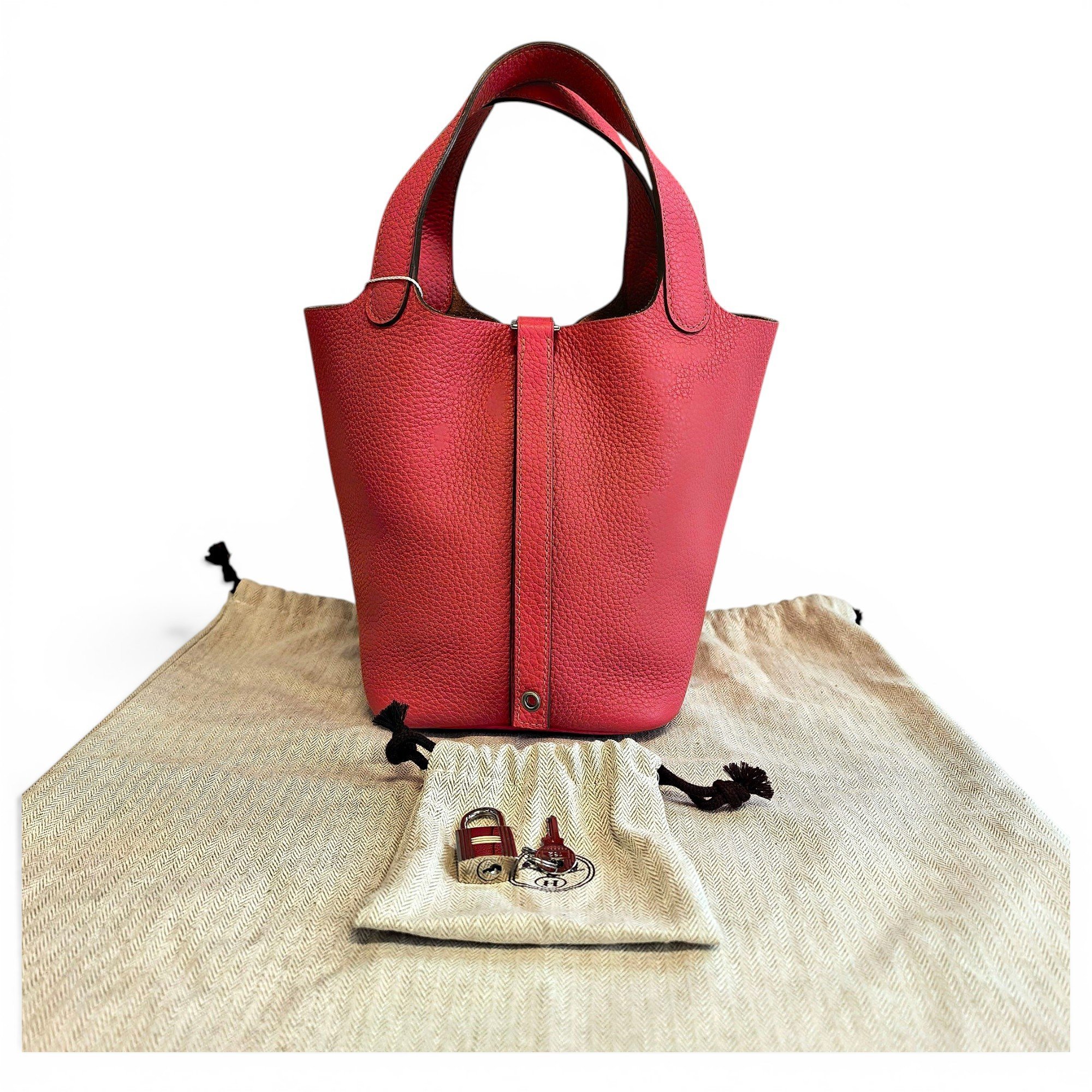 Picotin leather handbag