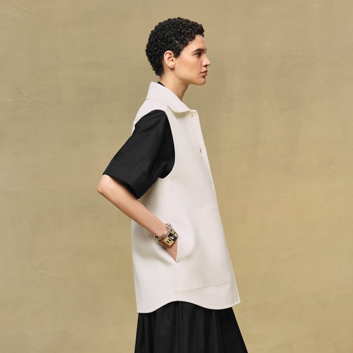 Blanc Naturel Overshirt Vest