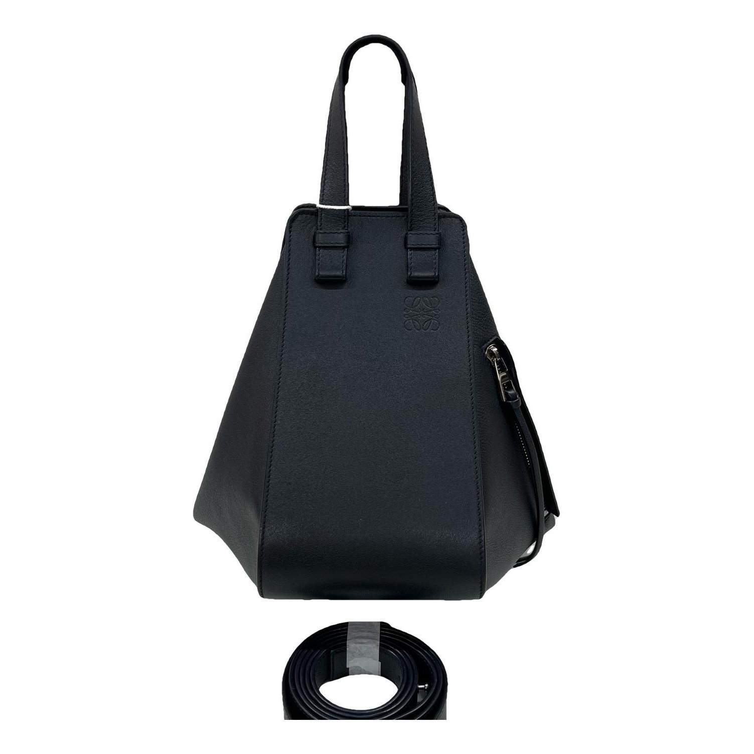 Hammock leather handbag