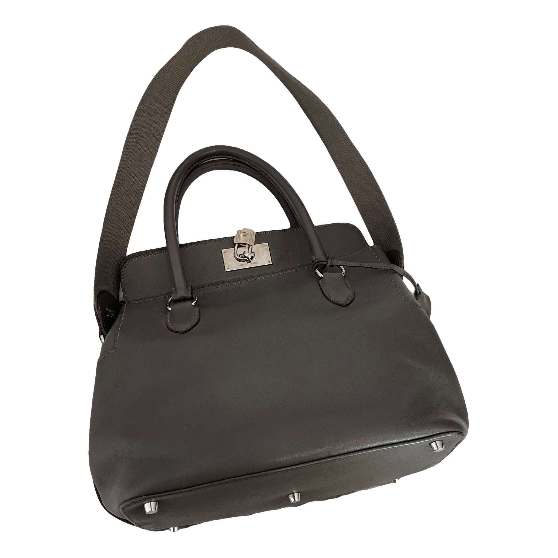 Toolbox leather handbag