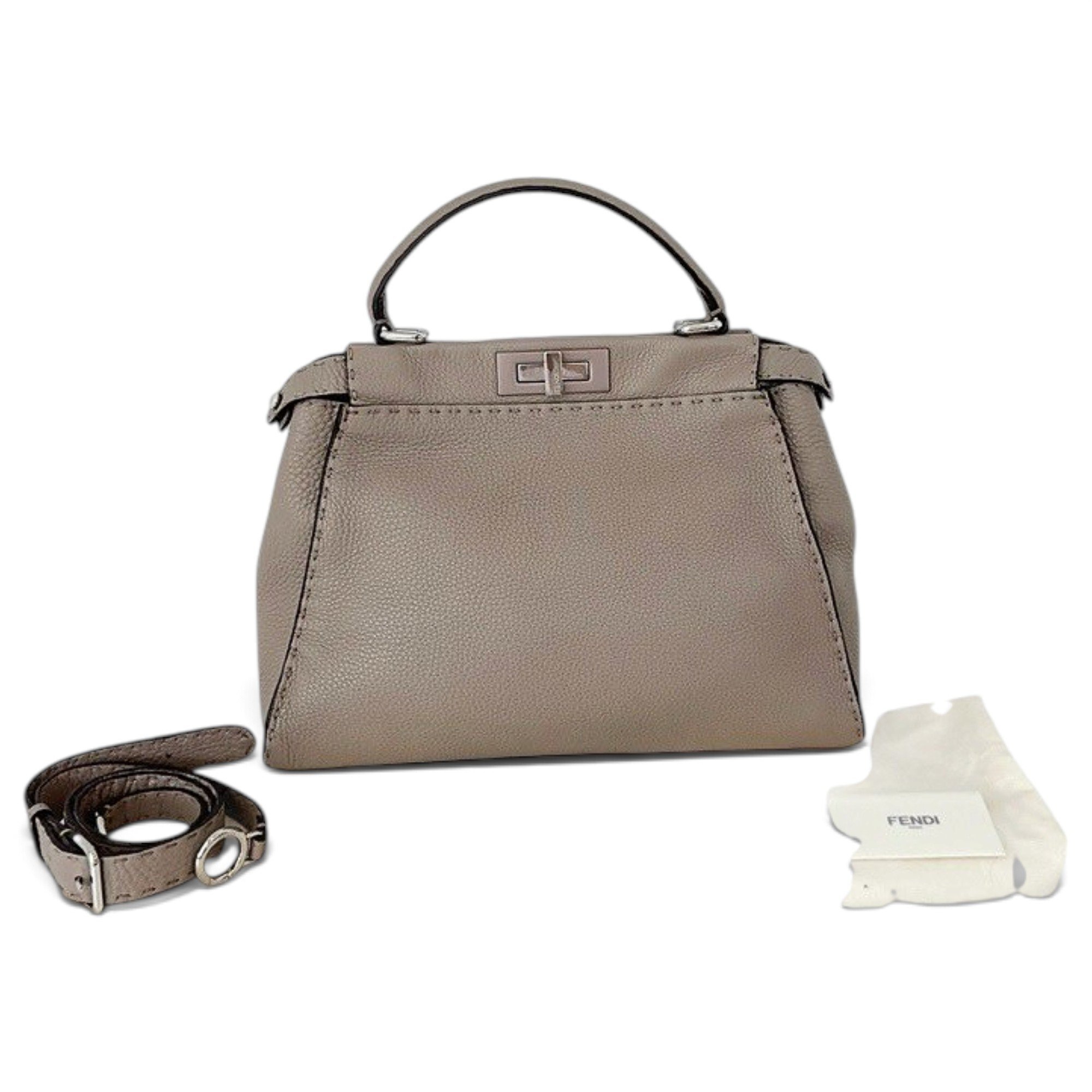 Peekaboo leather handbag