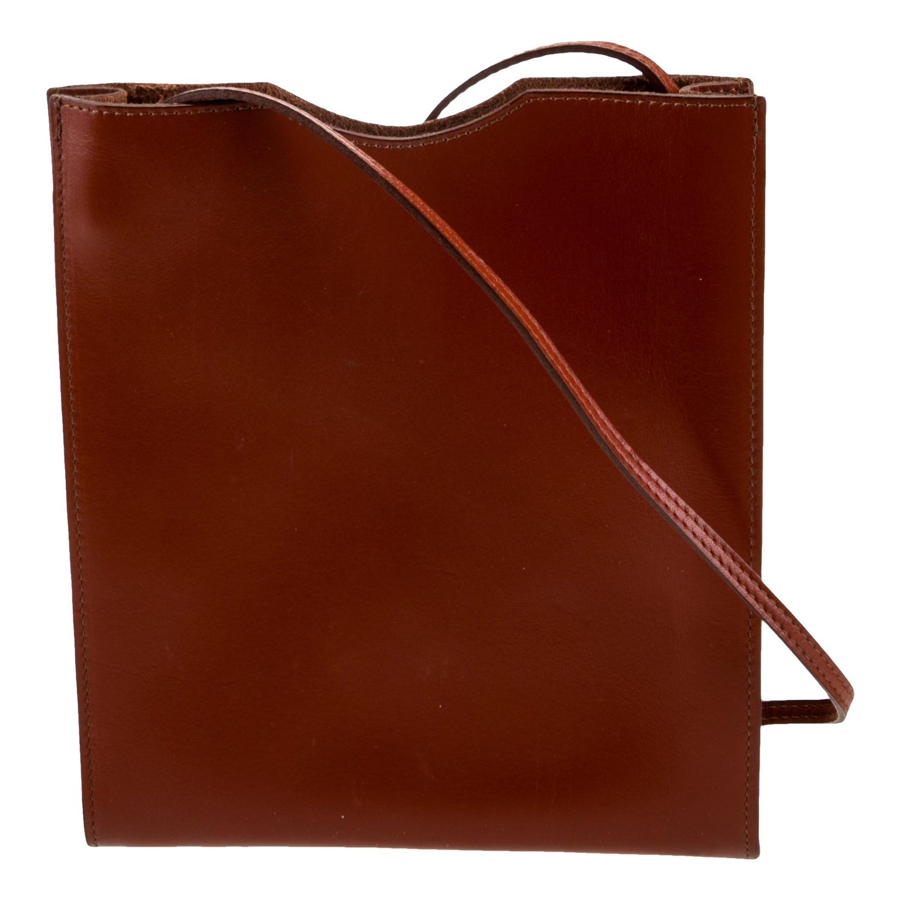 Octogone leather handbag