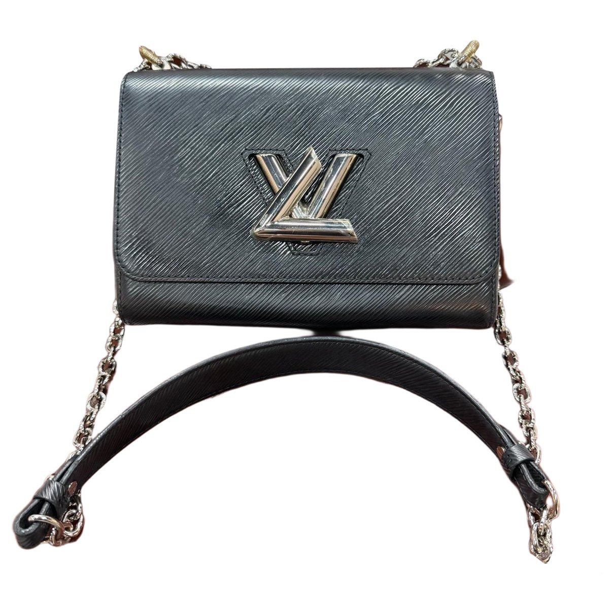 Twist leather handbag