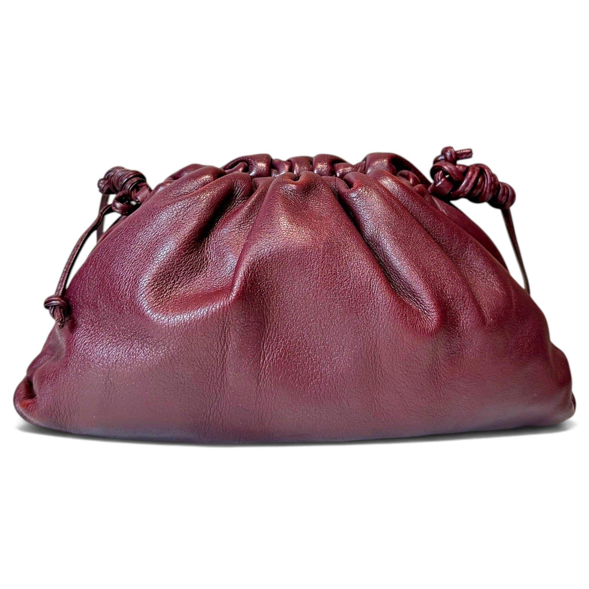 Pouch leather handbag