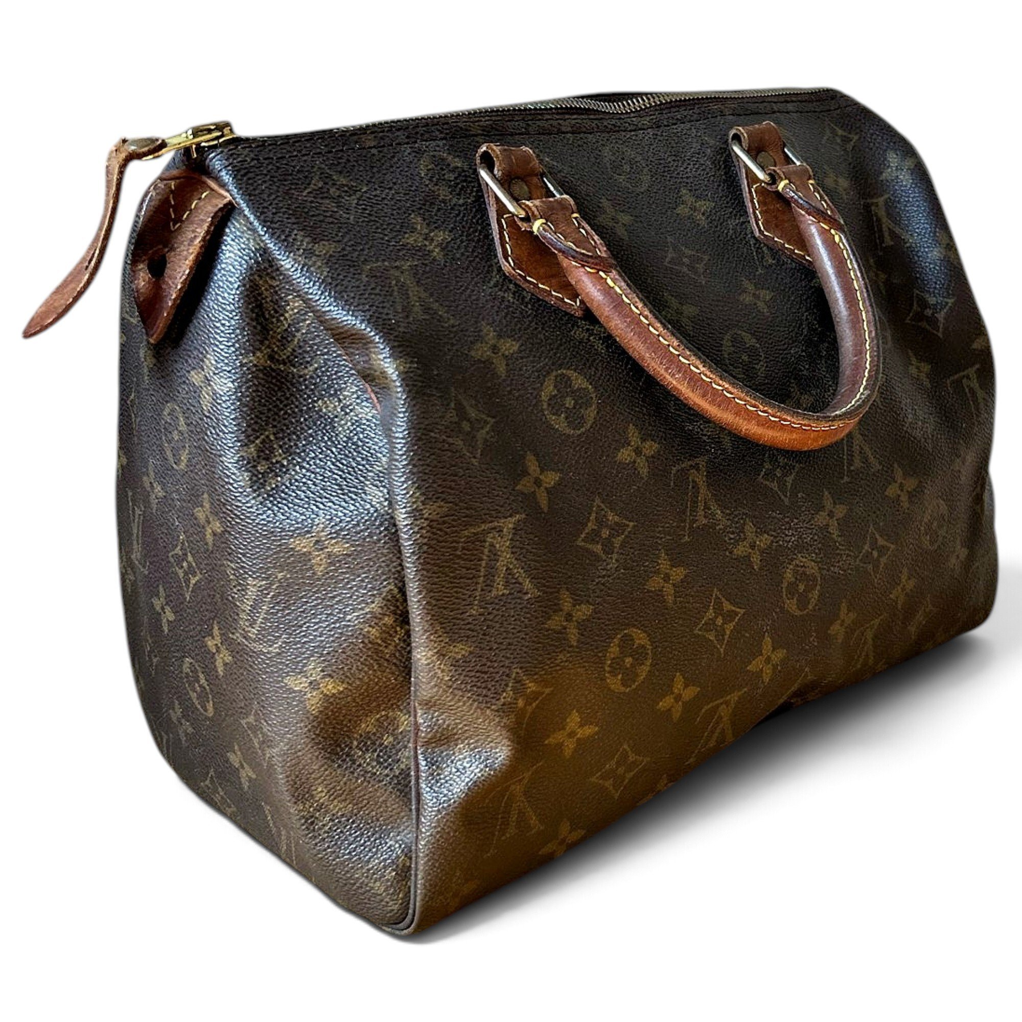 Speedy leather bowling bag