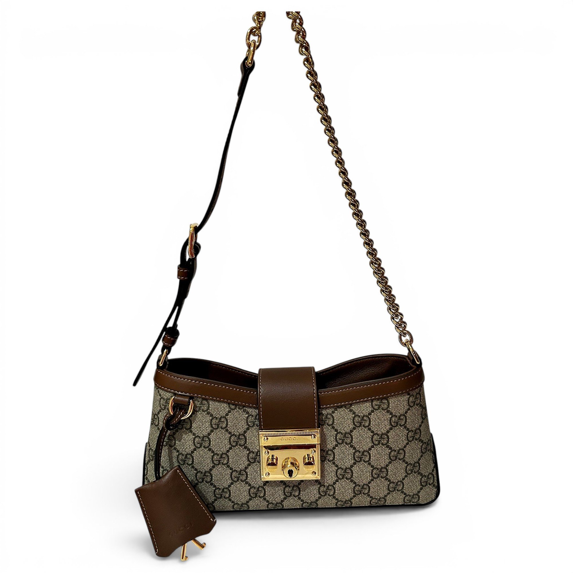Leather clutch bag