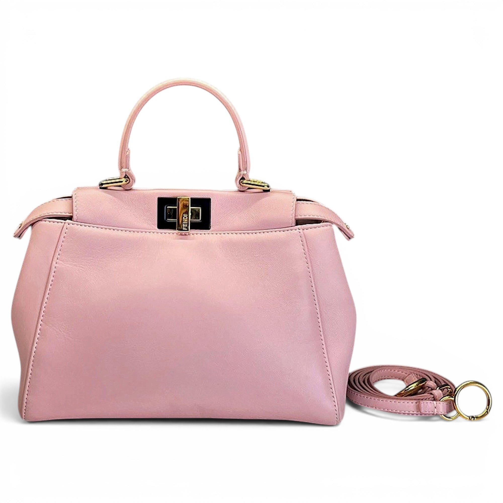 Peekaboo leather handbag