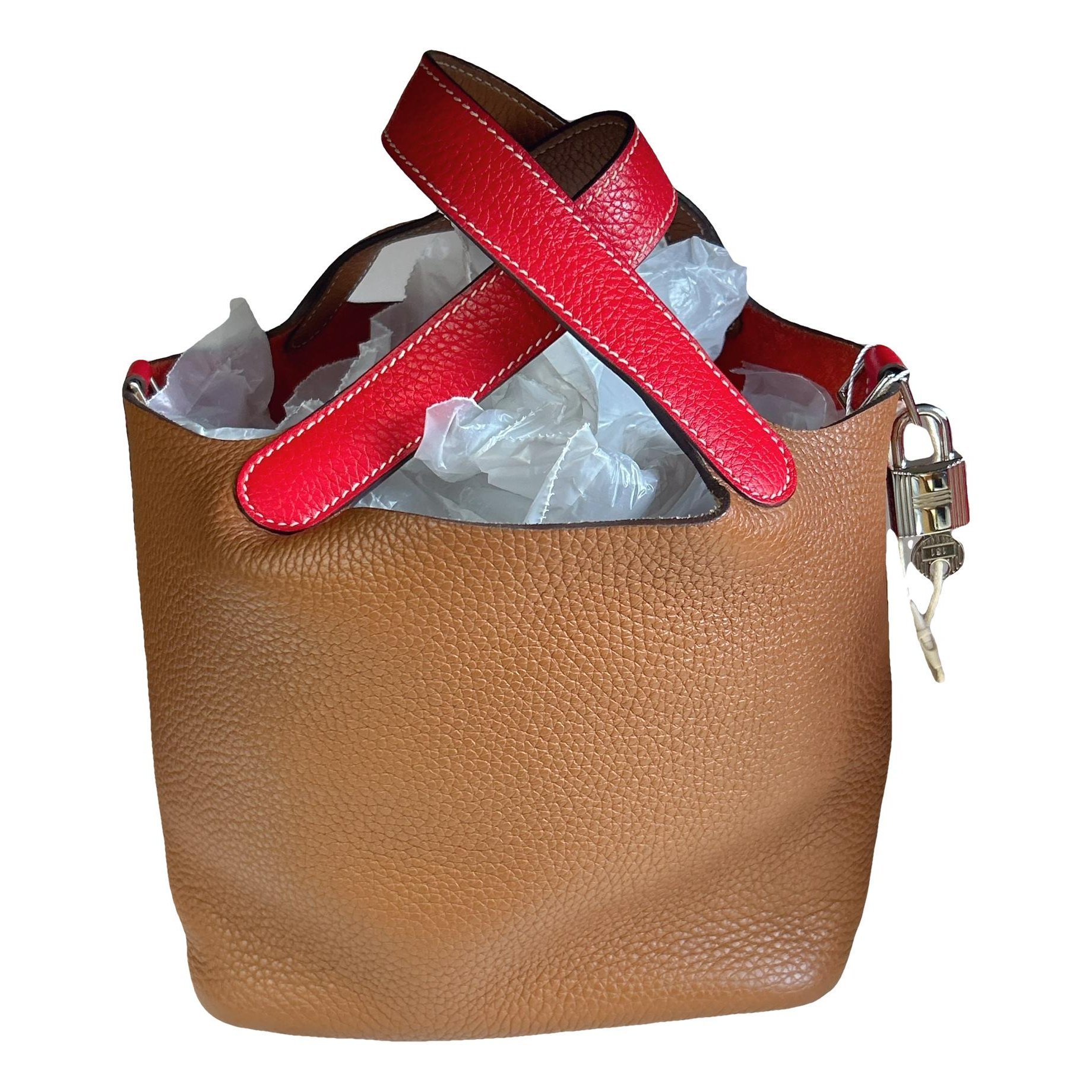 Picotin leather handbag