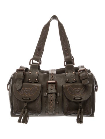 Leather Top Handle Bag