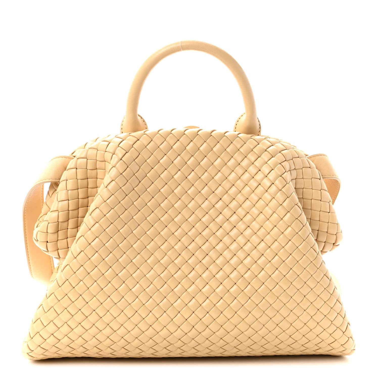 Bottega Veneta Nappa Intrecciato Padded The Top Handle Tote Bag Porridge