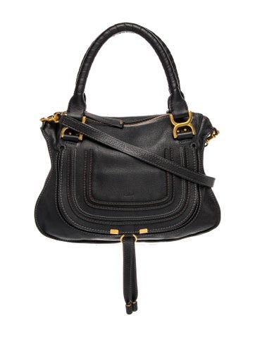 Leather Marcie Shoulder Bag Medium