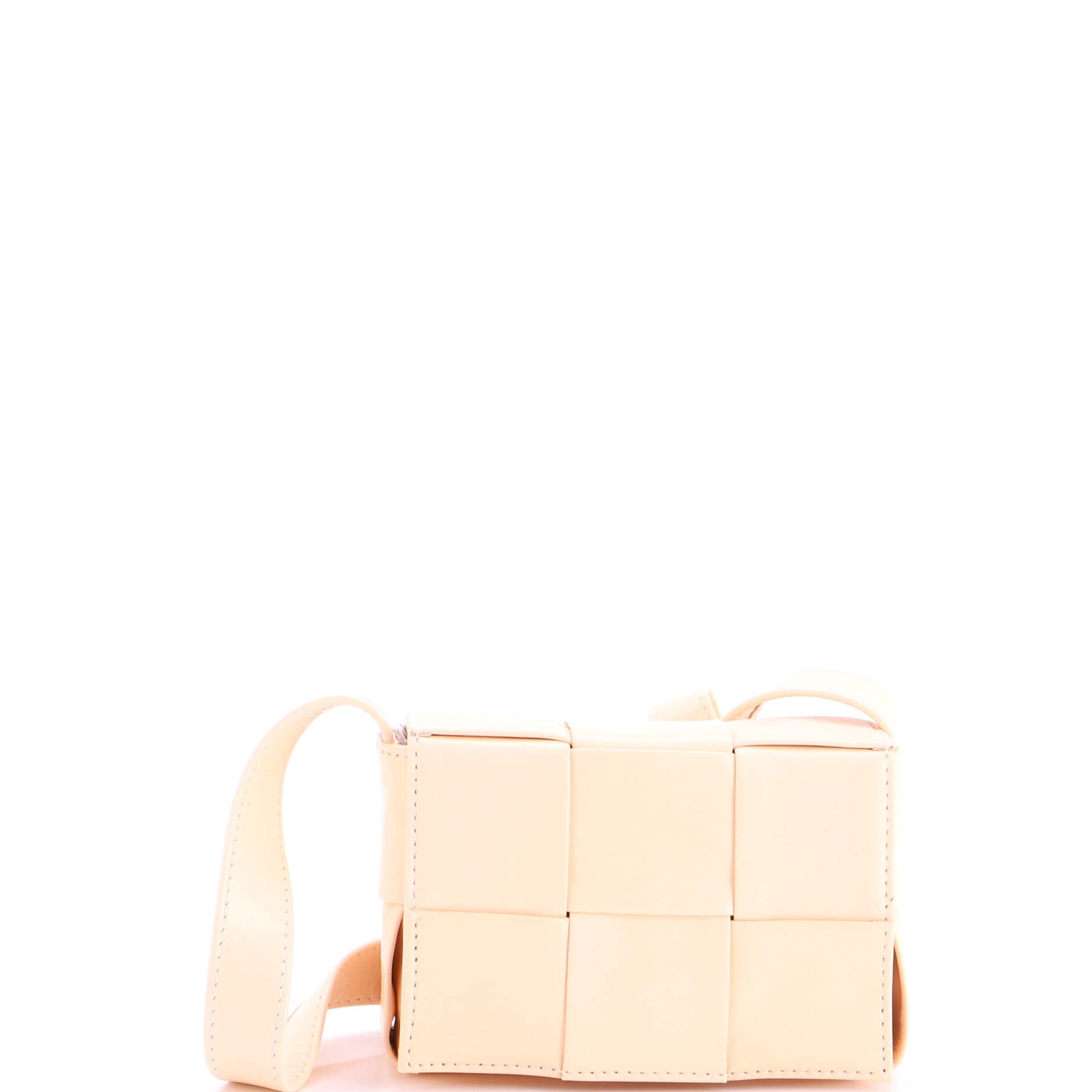 Cassette Crossbody Bag Maxi Intrecciato Leather Candy