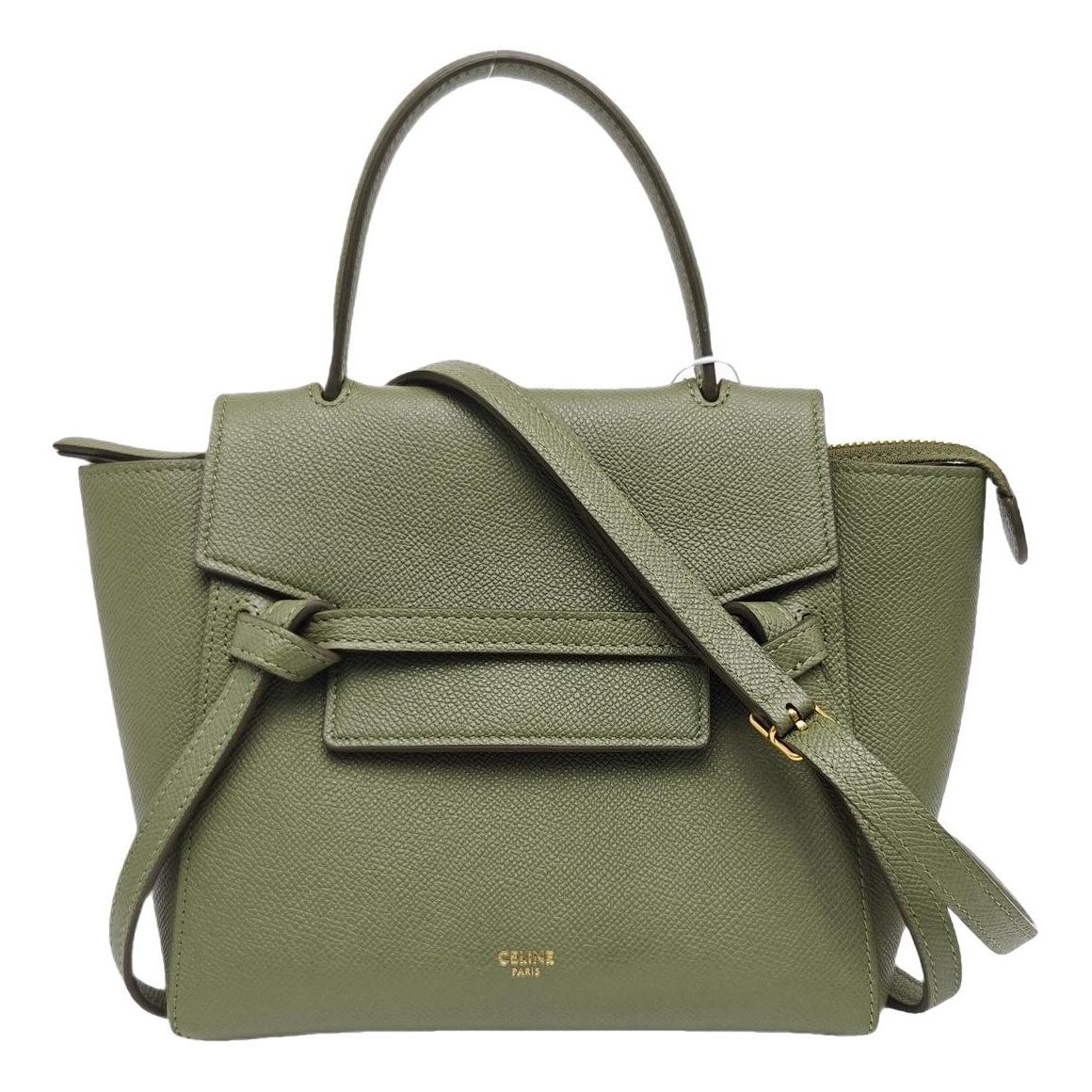 Belt leather handbag