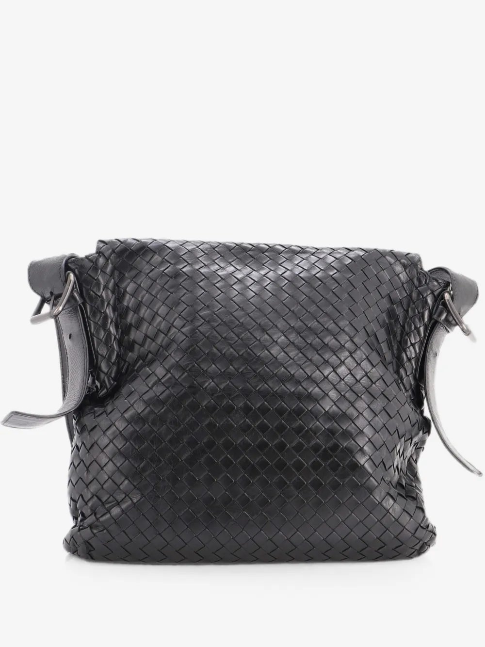 Square Flap Messenger Bag Intrecciato Nappa Medium crossbody bag