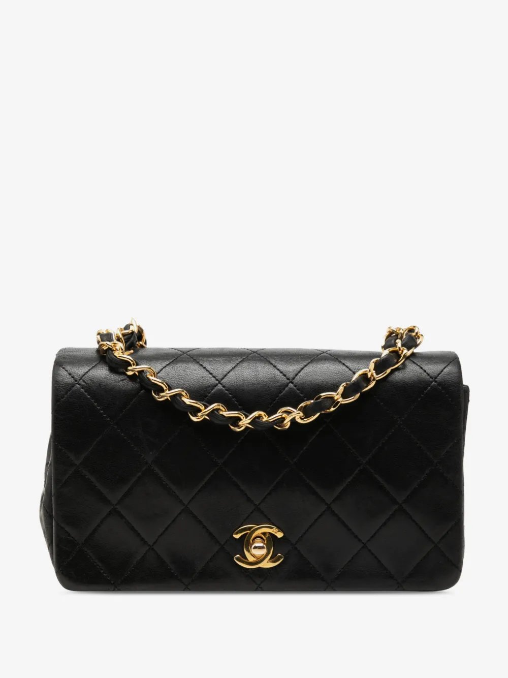 1989-1991 Mini CC Quilted Lambskin Full Flap crossbody bag