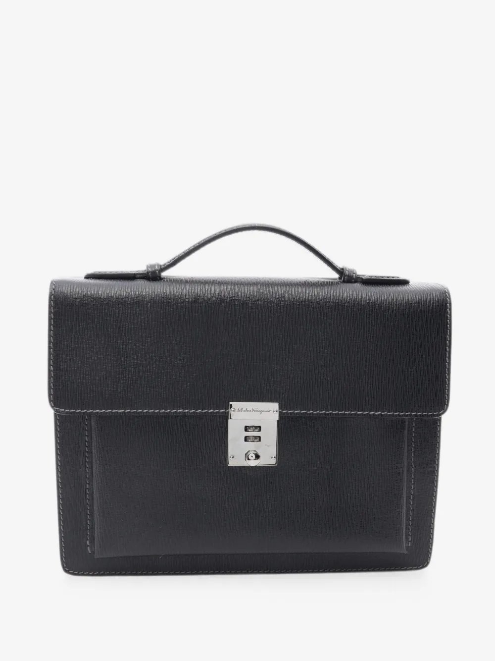 2010s textured leather tote bag