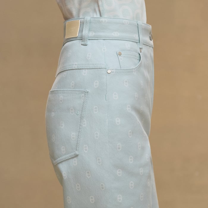 Vert Embrun "Chaine d'Ancre" Bootcut Pants
