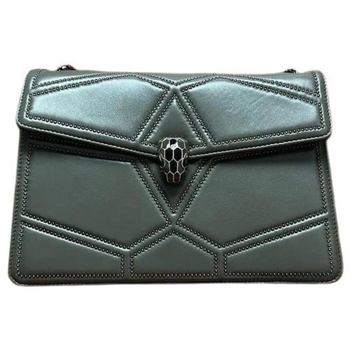 Serpenti leather handbag