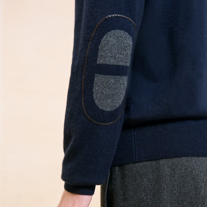 Marine Cashmere "Maillon Chaine d'Ancre" Crewneck Sweater