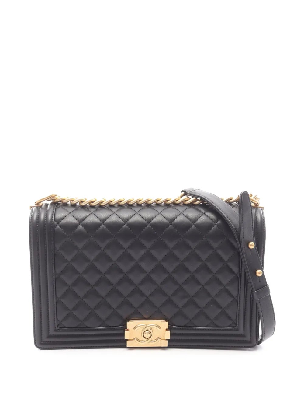 2016-2017 Large Quilted Lambskin Boy Flap crossbody bag
