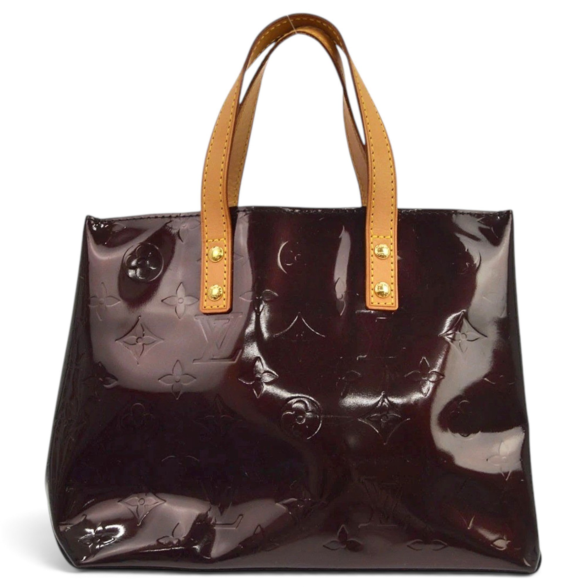 Reade patent leather tote
